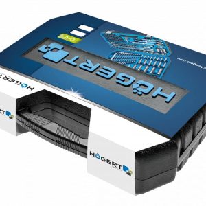 Högert Werkzeugsatz Steckschlüssel-, Bits- und Zubehörsatz 1/4 & 1/2 Zoll, 89-tlg
