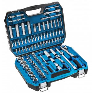 Högert Werkzeugsatz Steckschlüssel, Bits und Zubehör 1/4 & 1/2 Zoll, 95-tlg