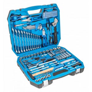 Högert Werkzeugsatz Steckschlüssel, Bits und Zubehör 1/4, 3/8 & 1/2 Zoll, 131-tlg