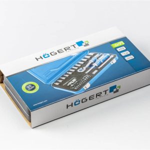 Högert Werkzeugsatz Steckschlüssel-, Bits- und Zubehörsatz 1/4 Zoll, 53-tlg