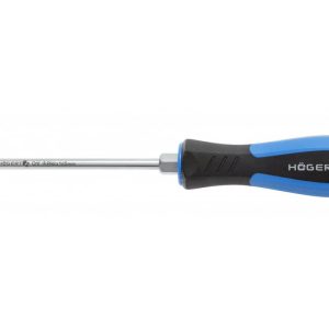 Högert Pozidriv-Schraubendreher PH 2 125 mm aus Stahl mit Schlagkappe
