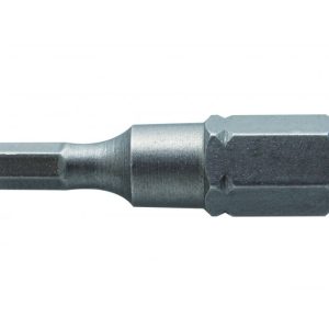Högert Sechskant HEX Bits 25 mm aus Stahl, HEX 6 – 2 Stück
