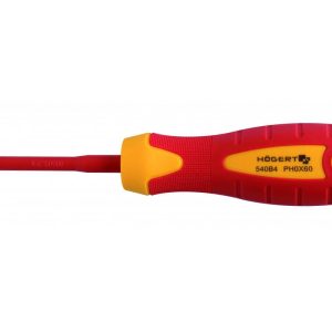 Högert Philips-Schraubendreher zum Arbeiten unter Spannung bis 1000V, PH2 – 100 mm