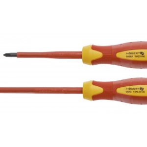 Högert Schraubendreher-Satz zum Arbeiten unter Spannung bis 1000V, 2-tlg Högert Schraubendreher-Satz zum Arbeiten unter Spannung bis 1000V, 2-tlg