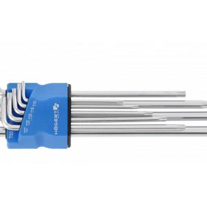 Högert Torx-Schlüsselsatz TX aus S2 Stahl extra lang, 9-tlg