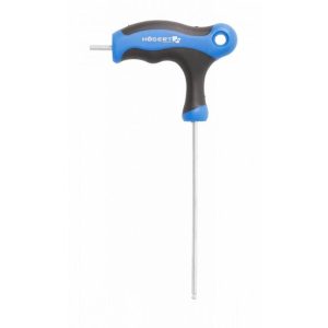 Högert Sechskantschlüssel Typ-T lang mit Griff & Kugel, 3 mm
