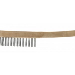 Högert Drahtbürste Stahl mit Holzgriff, 4-reihig