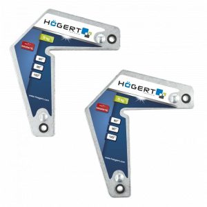 Högert Schweißwinkel magnetisch 60, 90 & 120°, Tragkraft 9 kg, 2 Stück
