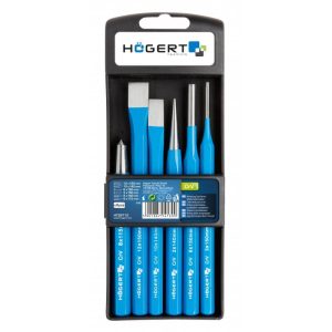 Högert Werkzeugset – Körner, Meißel & Splinttreiber, 6-tlg