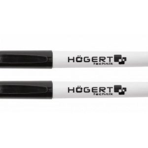 Högert Permanent Marker schwarz für Holz, Stahl & Beton, 2 Stück-Set