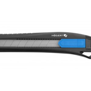Högert Cuttermesser mit Schieber & Sicherheitsknopf, 18 mm Klinge
