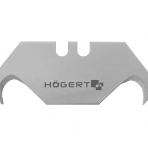 Högert Ersatzklingen SK5 Trapez hakenförmig 19 mm für Cuttermesser, 5 Stück