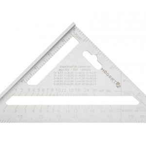 Högert Dreieck-Schreinerwinkel aus Aluminium, 185 mm
