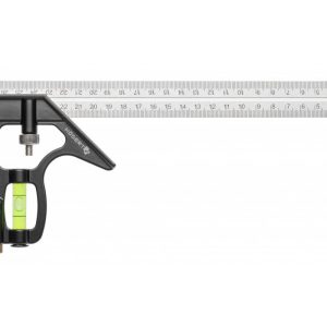 Högert Zimmermanns-Winkel aus Aluminium mit Wasserwaage, 300 mm