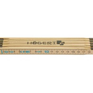 Högert Zollstock mit 10 Gliedern & Zulassung nach MID, 2000 mm