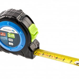 Högert Rollmeter mit zwei Bremstasten, 3 Meter x 16 mm