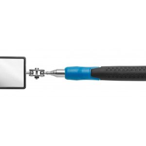 Högert Teleskop-Inspektionsspiegel  mit LED-Beleuchtung 50 x 80 mm, 305 – 876 mm