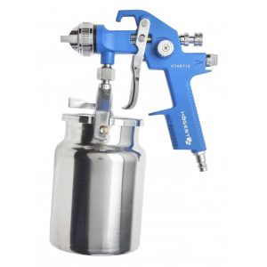 Högert Pressluft-Lackierpistole mit unterem Saugbehälter 1000 ml