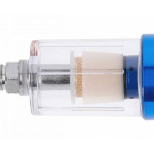 Högert Luftfilter für Druckluft- und Lackierwerkzeuge 1/4 Zoll, 15 ml
