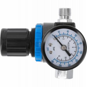 Högert Druckregler mit Manometer für Lackierwerkzeuge 1/4 Zoll