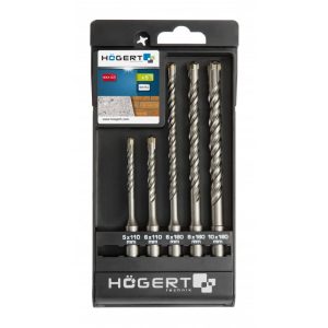 Högert Betonbohrer-Satz SDS-Plus D 5 – 10 mm, 5-tlg