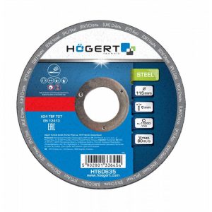 Högert Schleifscheiben für Metall, 10 Stück, Ø 125 x 6,0 mm