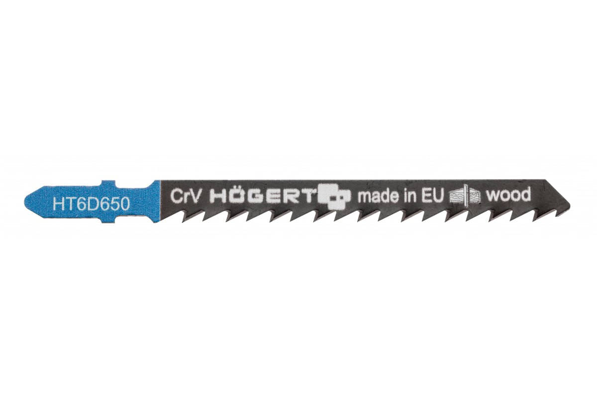 Högert Stichsägeblätter 100 mm für Holzstärke 5 - 60 mm, 2 Stück