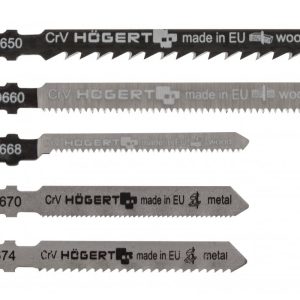 Högert Universal-Stichsägeblatt-Set für Materialstärke 1,5- 60 mm, 5-tlg
