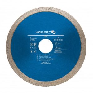 Högert Diamant-Trennscheibe unsegmentiert, Ø 125 x 1,6 mm