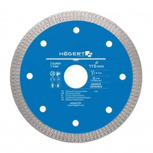 Högert Diamant-Trennscheibe für Fliesen und Keramik, Ø 115 x 1,2 mm
