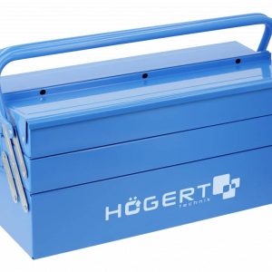 Högert Werkzeugkasten aus Metall, bis 50 kg 450 x 205 x 200 mm