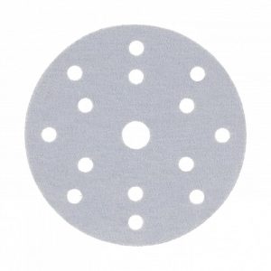 Högert Schleifscheiben für Lack & Spachtel mit Klettverschluss & Löchern, D 150 mm, 5 Stück, Körnung G80