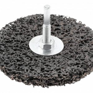 Högert Vlies-Schleifscheibe für Bohrmaschine zum Schleifen & Entgraten, D 105 mm