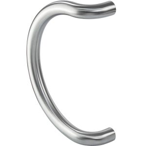 Fimet Stoßgriff aus Edelstahl halbrund 350 mm Ø 32 mm