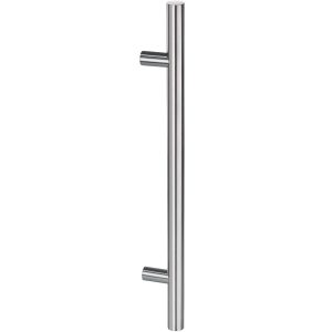 Fimet Stangengriff Stoßgriff Edelstahl Türgriff mit geraden Stützen, 1000 x 800 mm