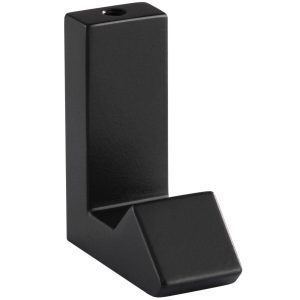Mital Garderobenhaken TINY / TAURUS aus Metall eckig, 18 x 47 x 32 mm – Anthrazit