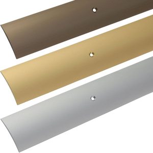 Alfer Übergangsprofil aus Aluminium Gewölbt gelocht, silber eloxiert – 40 x 1000 mm