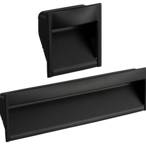 Viefe Muschelgriff WAVE aus Metall, Chrom poliert – Länge 173 mm