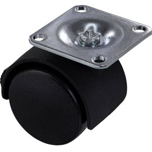 Gedotec Lenkrolle aus Kunststoff Ø 40 – 50 mm ABVERKAUF, 40 mm – mit Feststeller
