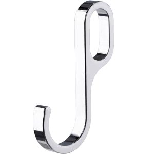 Gedotec Einhängehaken oval für Schrankrohr 30×15 mm verchromt H10270