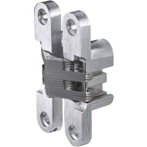 Siso Einbohrscharnier VICI mit Edelstahl-Arm und Schrauben, Edelstahl-Optik 69 x 15 mm