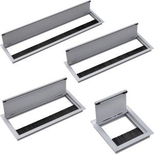 Kabeldurchlass EXIT G11 ECO aus Aluminium silber mit Bürstendichtung, 100 x 100 mm