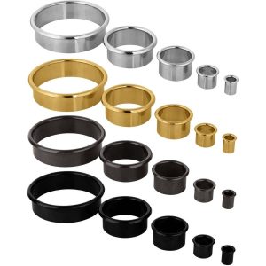 Gedotec Kabeldurchlass VOID aus Messing zum Kleben, Messing patiniert antik – Bohr-Ø 80 mm