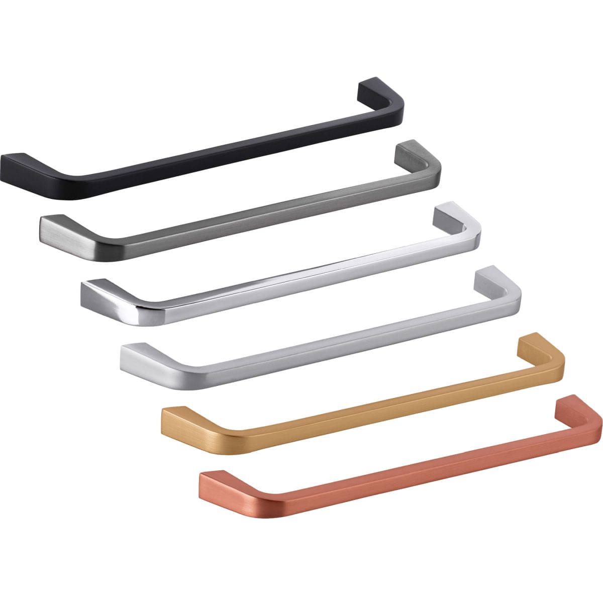 Viefe Möbelgriff ESTE aus Metall, BA 160 mm, Schwarz matt
