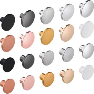 Viefe Möbelknopf COMO aus Metall rund, Ø 26 mm – Weiß matt