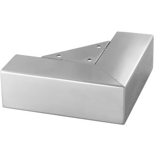 Gedotec Möbelfuß CORNER aus Stahl. Tragkraft 60 kg