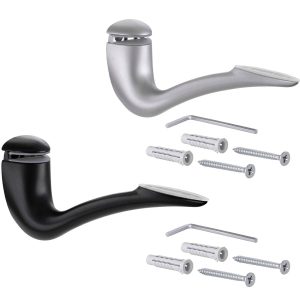 Gedotec Klemmtablarträger LIBRA aus Metall für Holz und Glastablare 6 – 30 mm bis 40 kg, Silber matt