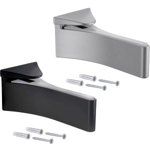 Gedotec Klemmträger MAFOS aus Stahl für Holz und Glastablare 6 – 30 mm bis 50 kg, Chrom poliert