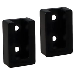 Gedotec Schrankrohrlager EDGE aus Aluminium, paarweise, Schwarz matt