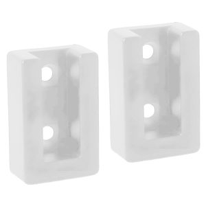 Gedotec Schrankrohrlager EDGE aus Aluminium, paarweise, Weiß matt